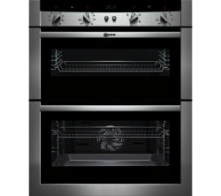 Neff U17M52N3GB Electric Built-under Double Oven - Stainless Steel